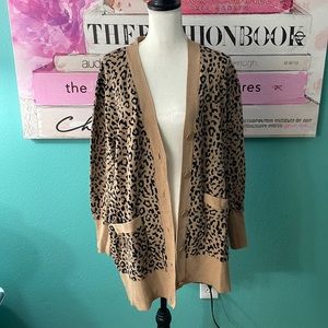 J Crew Leopard Cardigan